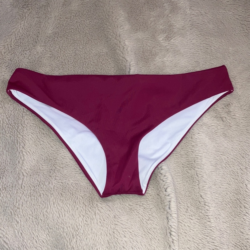 NWOT PINK Brazilian Bikini Bottom, Small